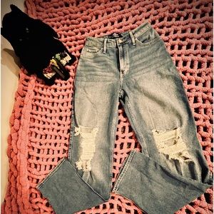 Hollister high rise dad jeans